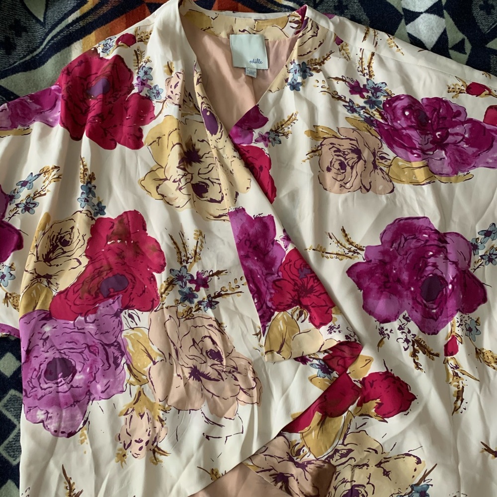 Odille kimono from Anthropologie 100% silk